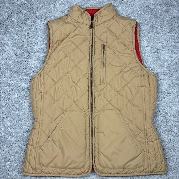 Lauren Ralph Lauren Vest Womens Small Reversible Classic Quilted Outerwear Red - Picture 2 of 9
